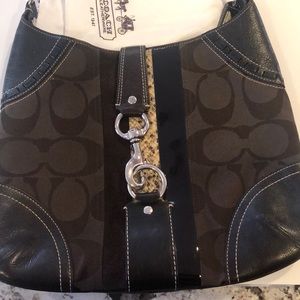 Coach Hampton Python Hobo Bag